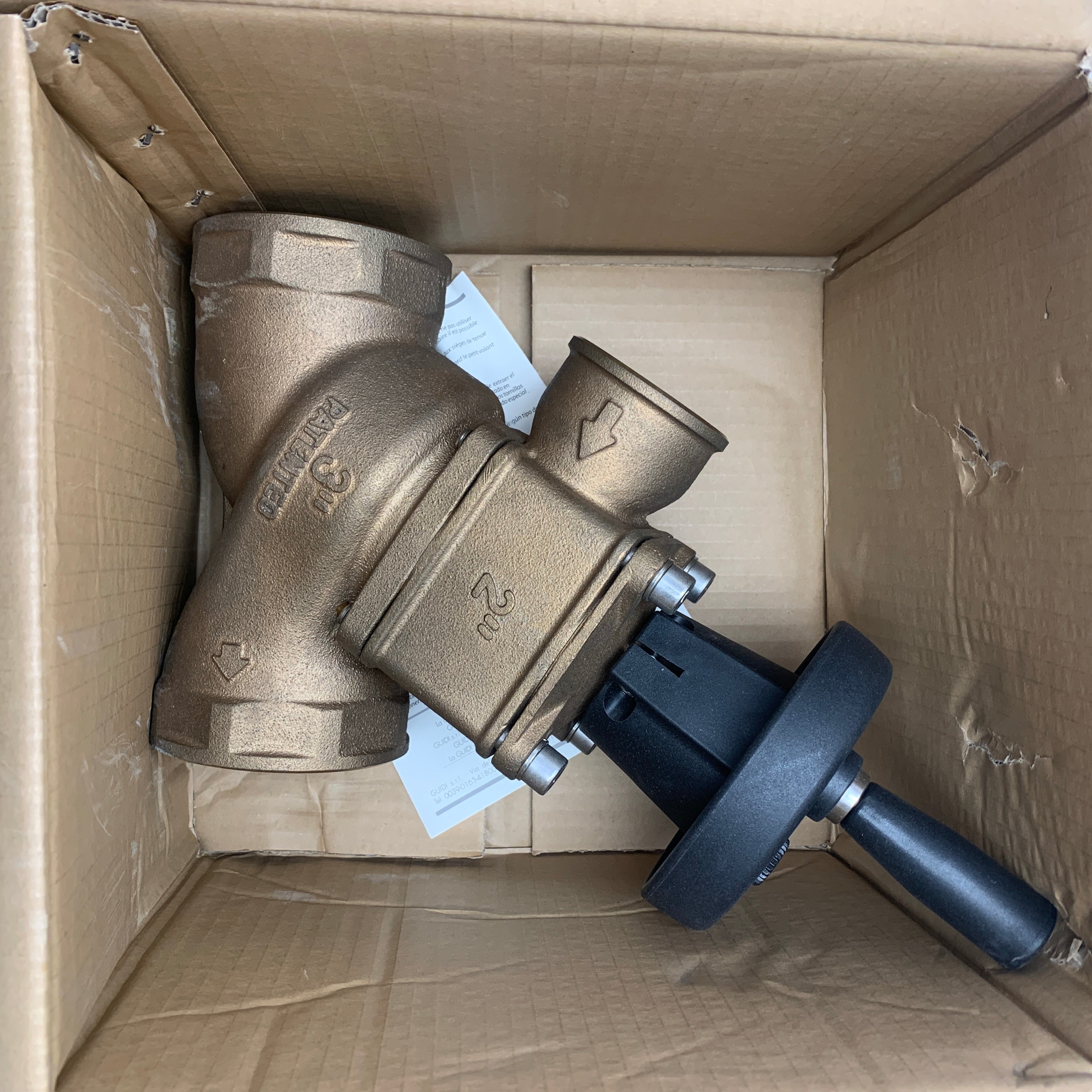 Guidi Double Intake Valve with Position Indicator 2 inches