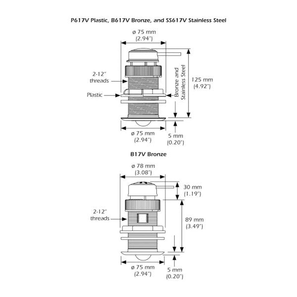 Simrad IDST-810 tru-hull NMEA200 тример за дълбочина | скорост | температура - 000-15735-001