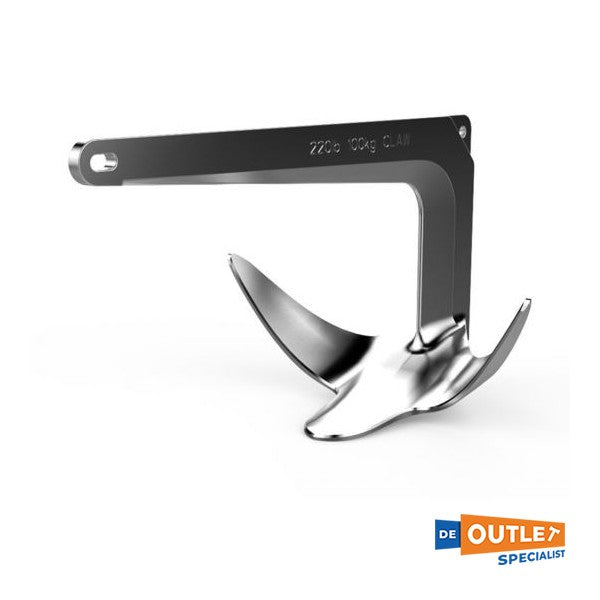 Lewmar rustfritt stål 10 kg / 22 lb Claw anker - 0058910