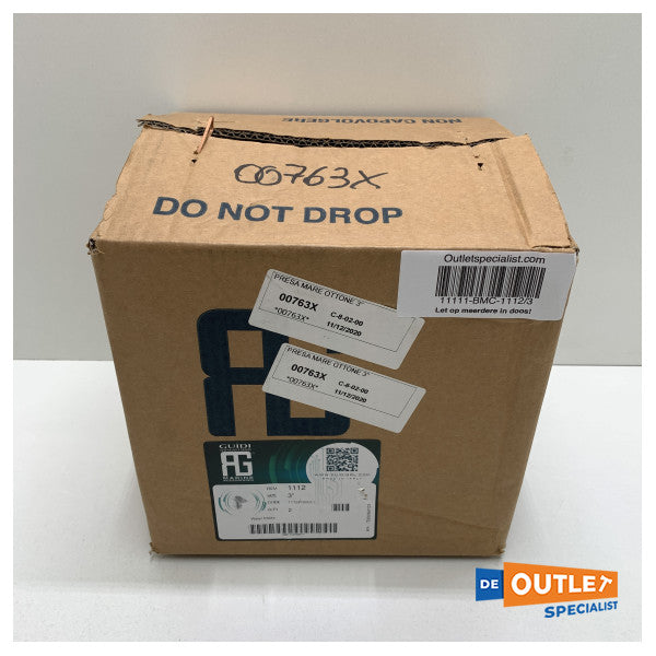 Guidi series 2000 bronze waterinlaat 3 inch - 1112/3