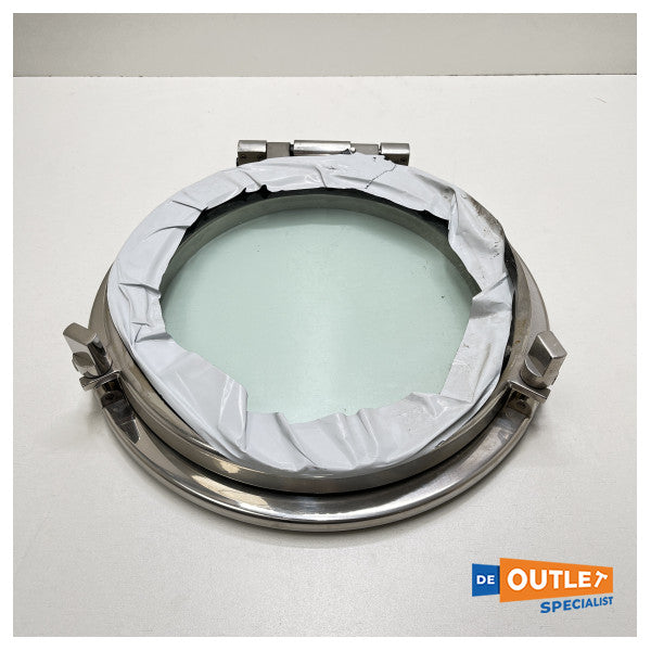 パレマ ステンレス製舷窓 開口部直径 350 mm サテン仕上げガラス