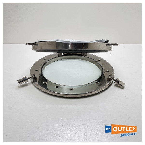 パレマ ステンレス製舷窓 開口部直径 350 mm サテン仕上げガラス