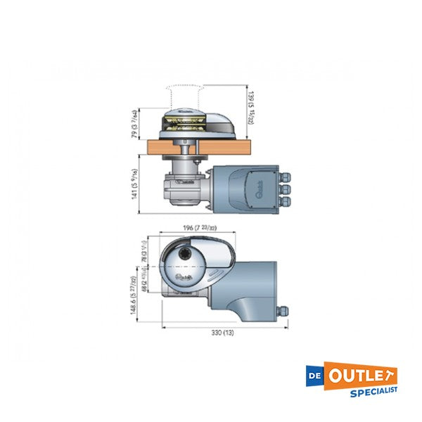 Електрическа котвена лебедка Quick Prince DP2 700W/12V/8 mm