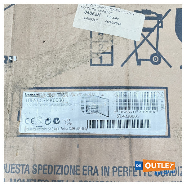 Isotherm CR65 65L kompressoripakastin ruostumatonta terästä 12/24V - 1065BVC7MK0000