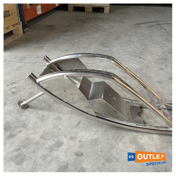 Sessa Marine Key Largo 36 stainless steel light | radar bracket - 050239P