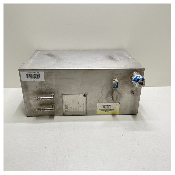 VIP 60L brændstoftank i rustfrit stål, firkantet - 17666