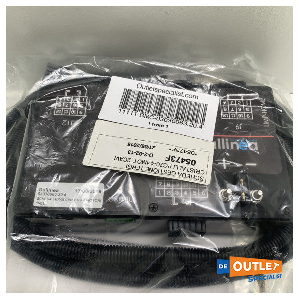 ガリニアPG20-4 NMEA 4MOT用ワイパーインターフェース。2cavi 03030063.20.4