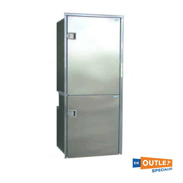 Isotherm CR195 RVS compressor koelkast en vriezer 12, 24 en 230V