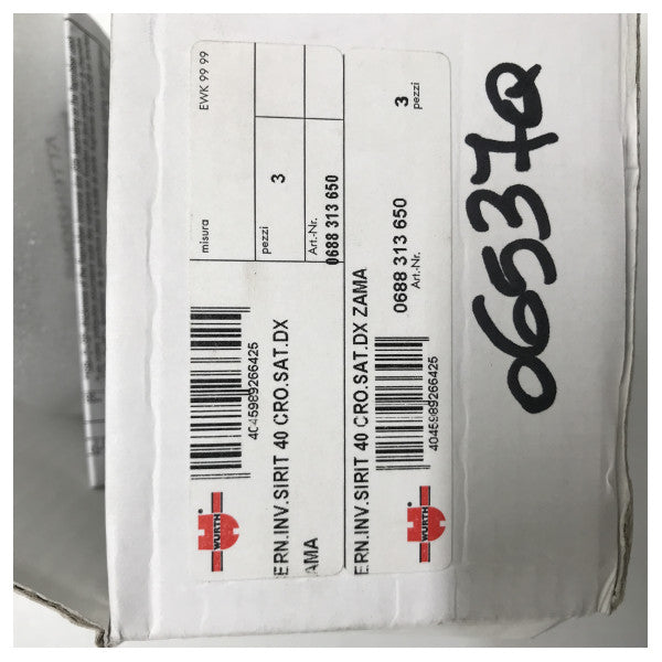 Панти за щори на врати Wurth сребърни - 06888313650