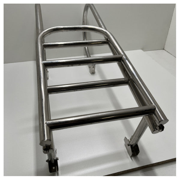 Allpa fast badstege i rostfritt stål 5 steg för montering på däck - 110047