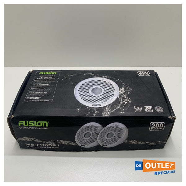 Fusion 6 inch Waterproof 2 Way Marine Speaker Set - MS -FR6021