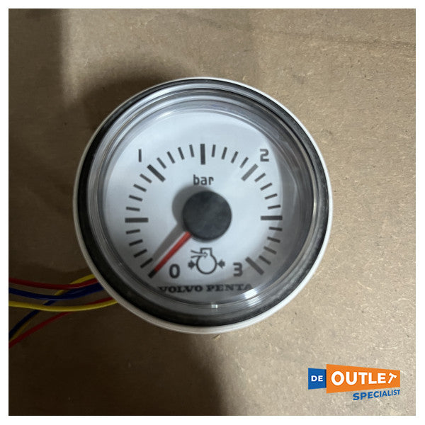 Volvo Penta Oil Pressure Guage White - 874713