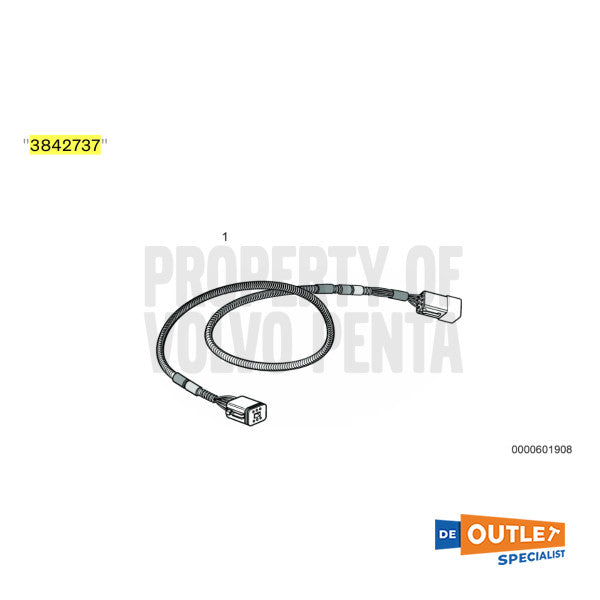 Volvo Penta EVC 6 -Pole Extension Cable 11m - 3842737