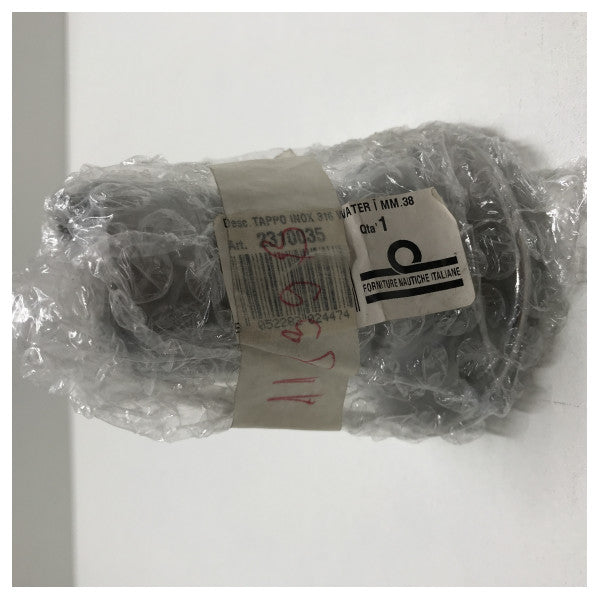 Морски град капачка за пълнене на палубата с вода от неръждаема стомана 38 мм - 2310035