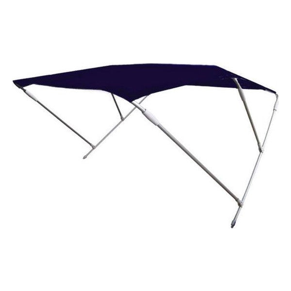 Allpa Wilma bimini sort 225 x 140 x 225 cm med hvid ramme - 124425
