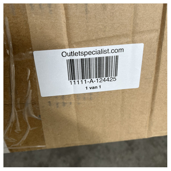 Allpa Wilma bimini sort 225 x 140 x 225 cm med hvid ramme - 124425