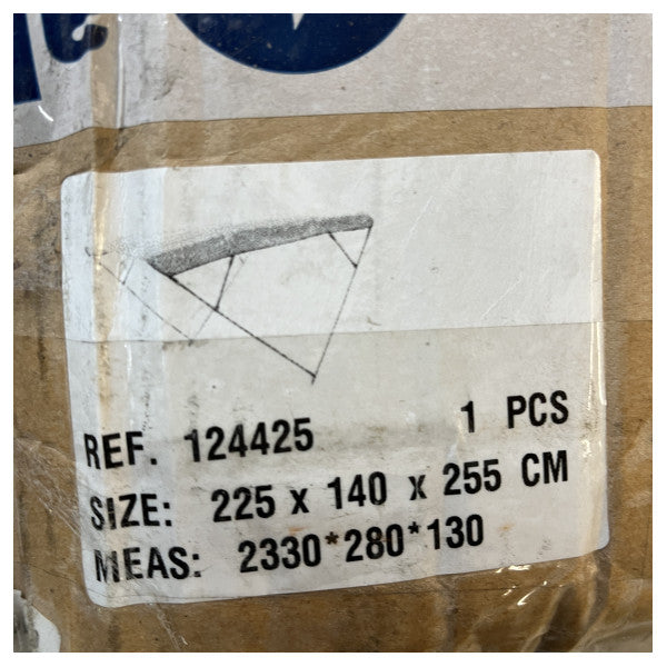 Allpa Wilma Bimini Black 225 x 140 x 225 cm med hvit ramme - 124425