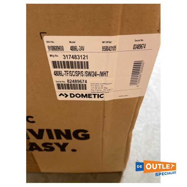 Dometic 24V ηλεκτρική τουαλέτα θαλάσσης με κενό καζανάκι 4806L - 9108689650