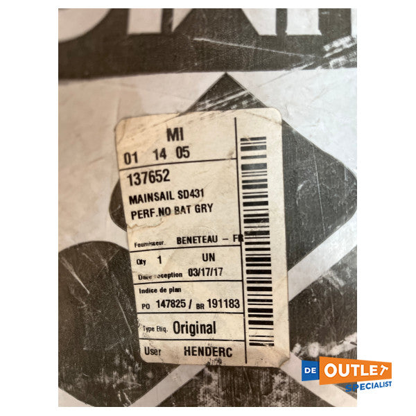 Técnica Voile Sun Odyssey 44 DS Performance Mainail 16 x 5 m - 137652