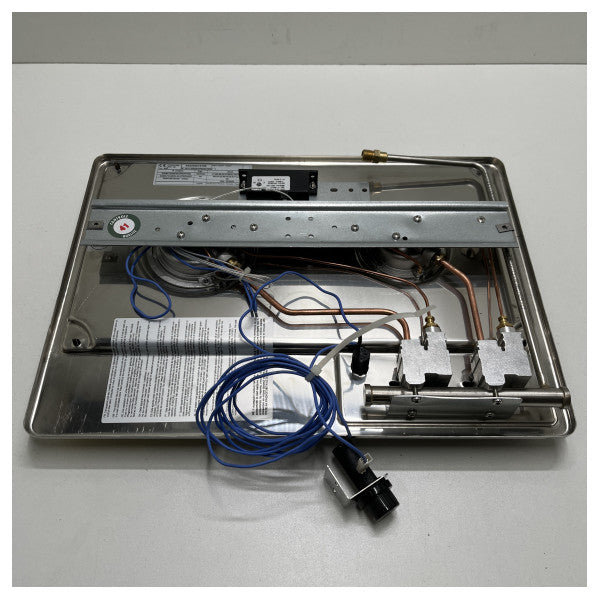 Вбудована газова плита ENO Master з 2 конфорками з нержавіючої сталі - 432340010785