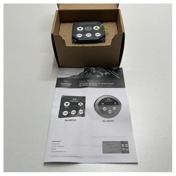 サイドパワーウィンドラスコントロールパネルグレー上下12V - 86-08950