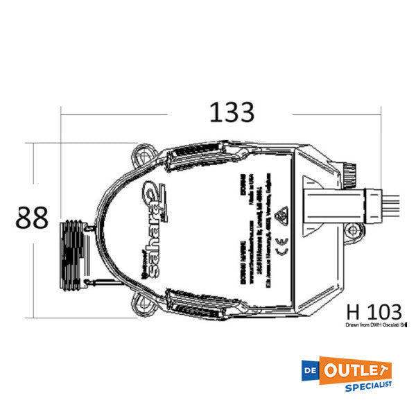 Attwood sahara MK2 bilge pump 12v S800 - 16.490.02
