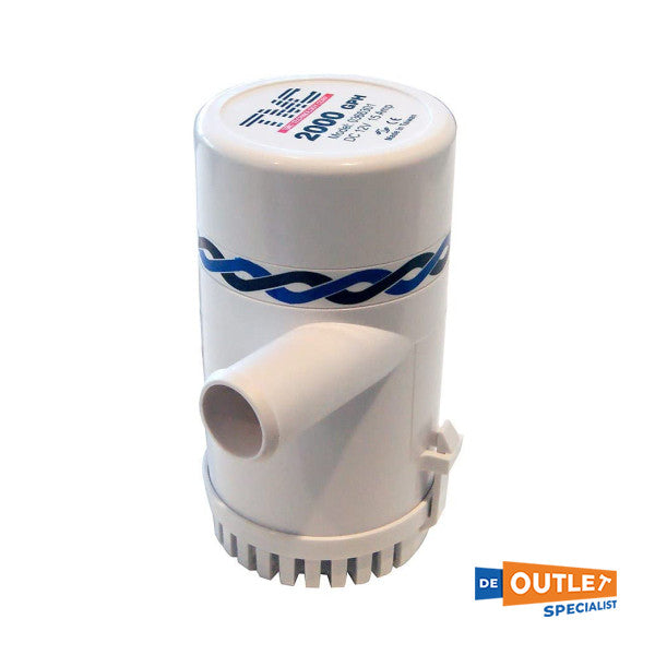 TMC R18 2000GPH High Capacity 24V BILD PUMP White - 503-1820012