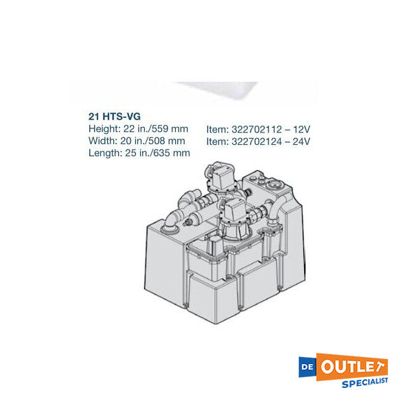 Dometic HTS 80L 21 | 12 | VGS δεξαμενή κενού 12V - 322702112