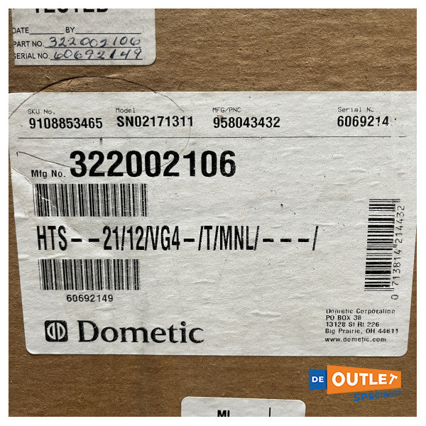 Dometic HTS 80L 21 | 12 | VGS δεξαμενή κενού 12V - 322702112