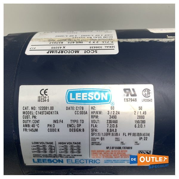 Dometic Scot P715 海水チルド空調ポンプ 230V - B57017