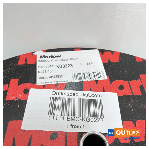 Roll Marlow M/Braid 12 mm poliesterska linija s/plava 200 metara - KG0223