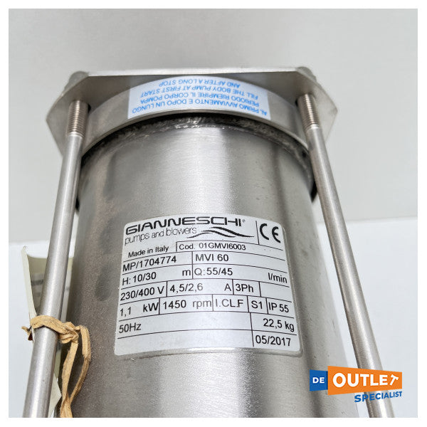 Едновинтова самозасмукваща помпа Gianneschi 230V - MVI60