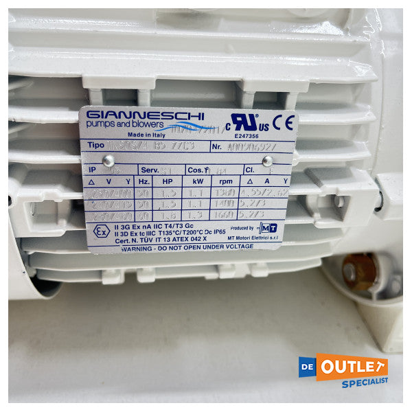 Едновинтова самозасмукваща помпа Gianneschi 230V - MVI60