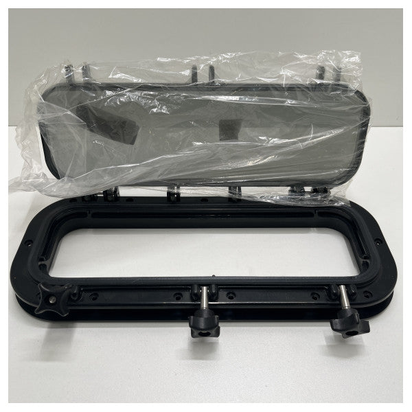 Gray Serie 4 x 14 pulgadas de apertura Portlight Black - 1711323