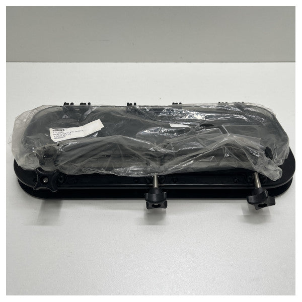 Gray Serie 4 x 14 pulgadas de apertura Portlight Black - 1711323