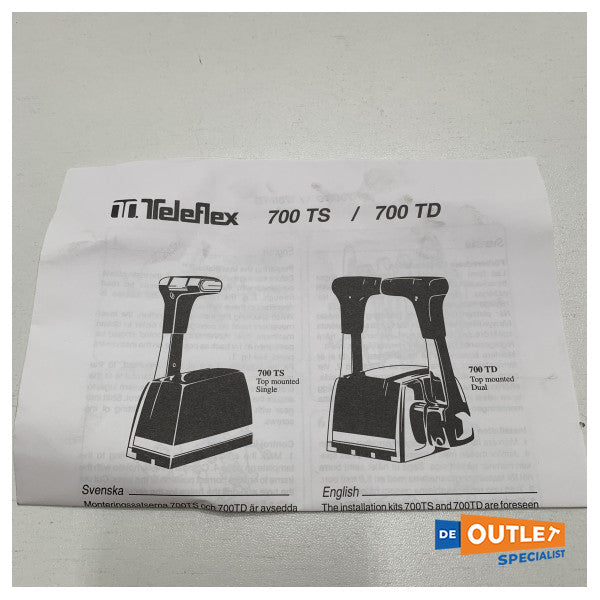 Teleflex 700 TD çift kontrollü üstten montajlı motor kontrolörü - 172218