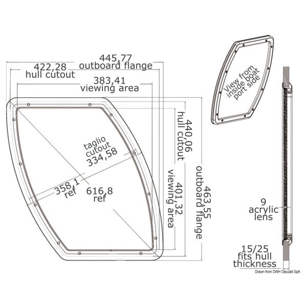 Vigia Bomar Flagship em aço inoxidável - 19.221.06