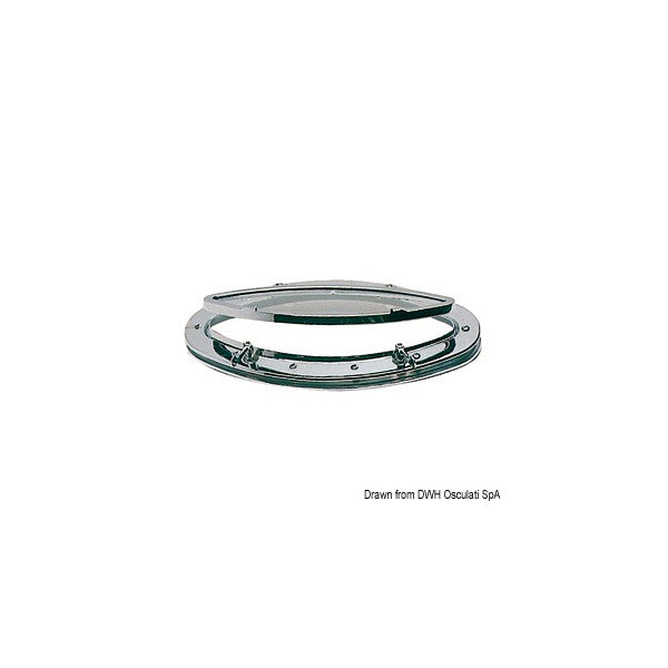 Ілюмінатор Osculati Elliptic хромована латунь 240 x 510 мм