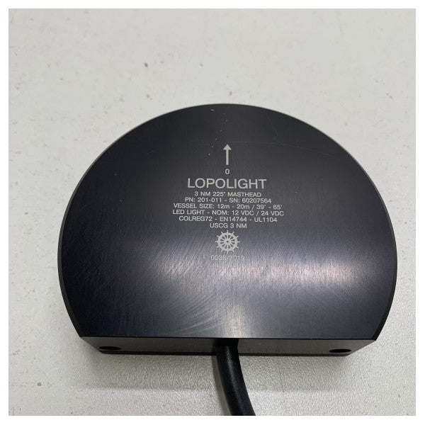 Lopolight 3nm Masthead 225 градуса навигационна светлина черен - 201-011-B