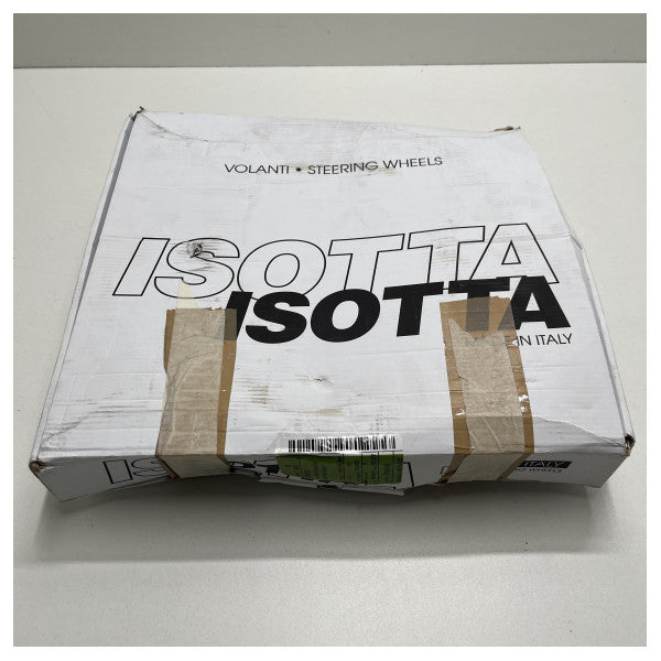 عجلة قيادة إيسوتا كارلوتا من الفولاذ المقاوم للصدأ ذات 3 أذرع أسود 350 مم