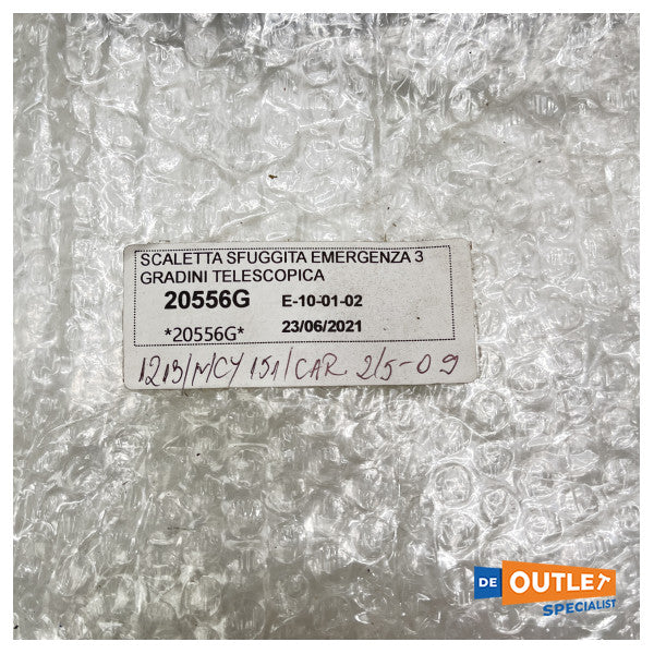 Osculati scala da bagno in acciaio inox a 3 gradini - 49.541.03