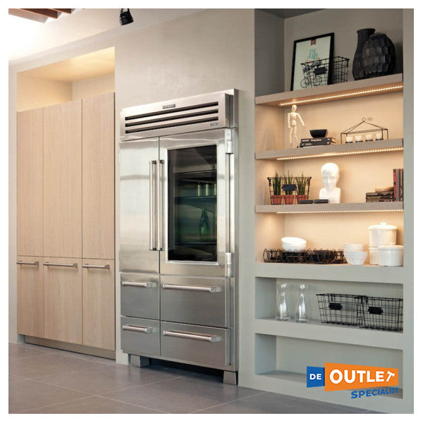 Sub Zero Pro 48 paslanmaz çelik Amerikan buzdolabı | dondurucu - ICB648PROG