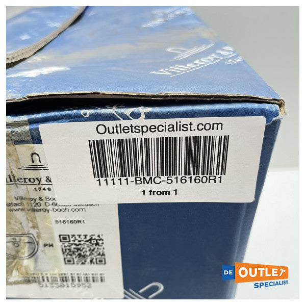 Умивальник прихованого монтажу Villeroy & Boch Loop and Friend білий 560 x 370 мм