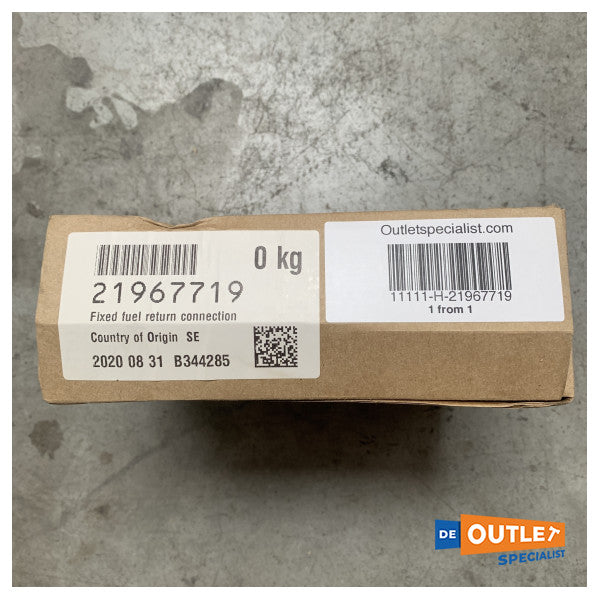 Volvo Penta Fixed Fuel Return Connection Hose - 21967719