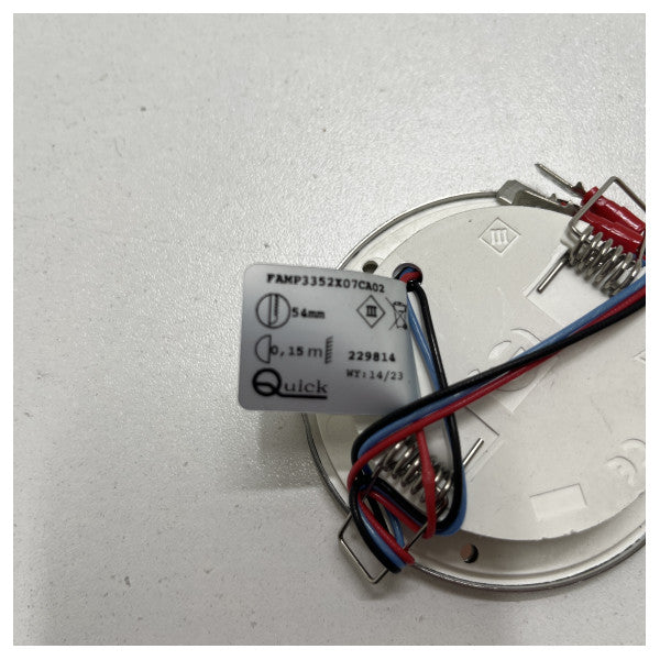 Quick TED C LED reflektor wpuszczany okrągły chrom 12/24V - FAMP3352X07CA02