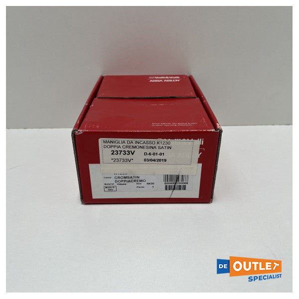 Valli ja Valli K1230 ovilukkosarja, kromattu