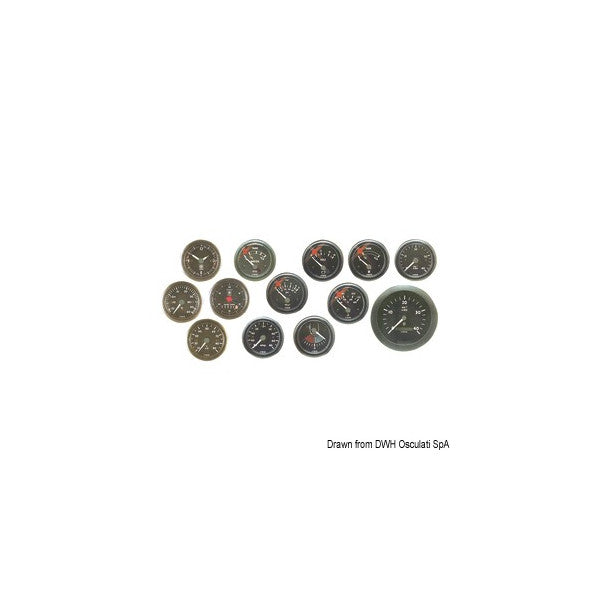 VDO kierroslukumittari 0-6000 rpm | tuntiosoitin 12/24V