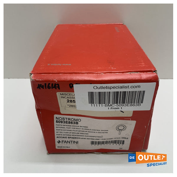 Fantini hot | cold stainless steel shower mixer - 5093E863B