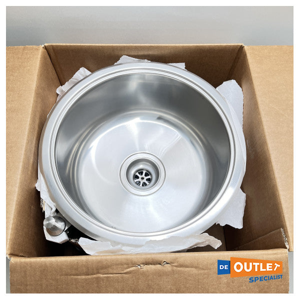 حوض غسيل من الفولاذ المقاوم للصدأ مستدير مستدير من الفولاذ المقاوم للصدأ من ألبس VS35-D 350 ملم