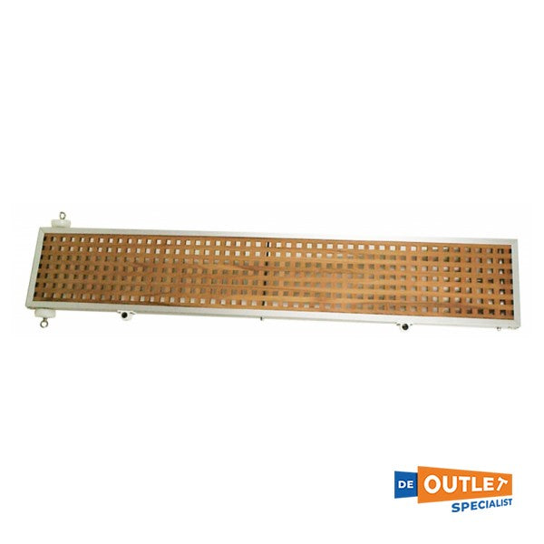 Ceredi Giovanni feste Gangway aus Aluminium mit Teakholzgitter 2M